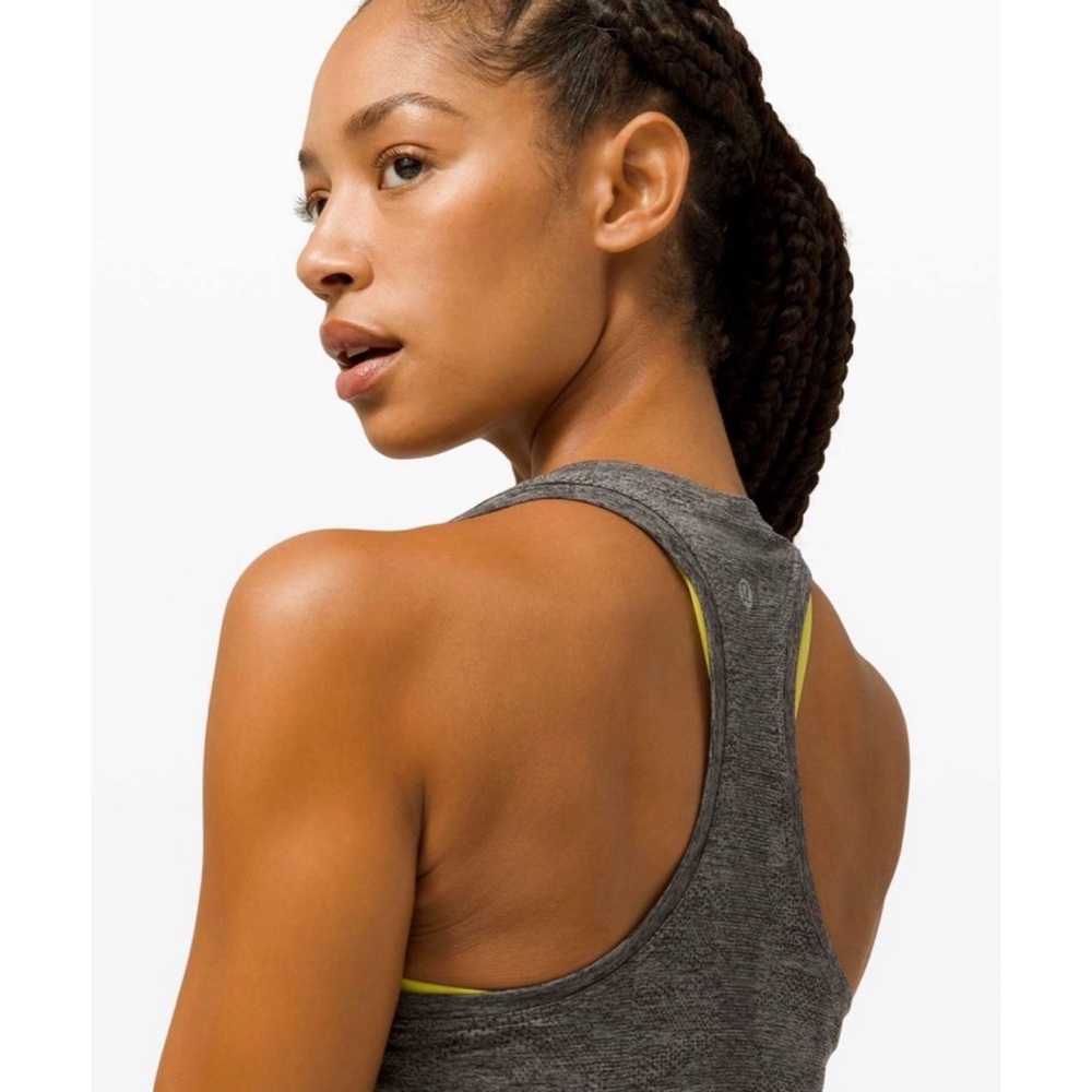 Lululemon Swiftly Tech Racerback 2.0 Variegated Mesh Camo Black / Grey Sage 8 - Picture 4 of 8